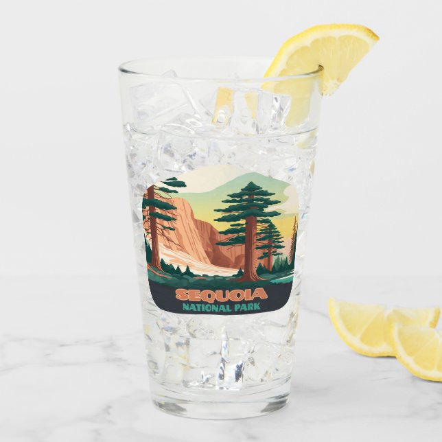 Sequoia National Park Trees Mountains Glass (Back Ice)