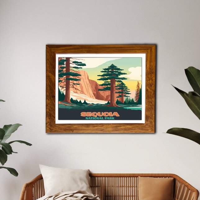 Sequoia National Park Trees Mountains  Poster (Creator Uploaded)