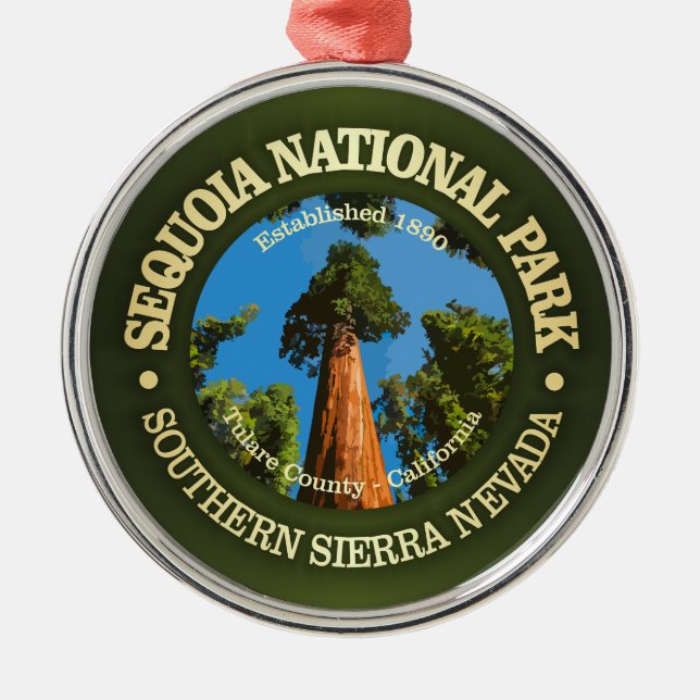 Sequoia NP2 Metal Ornament (Front)