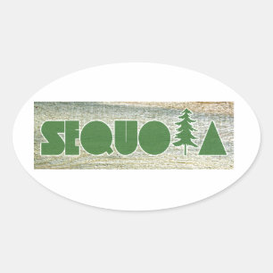 Sequoia Oval Sticker