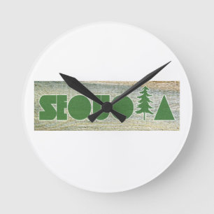 Sequoia Round Clock
