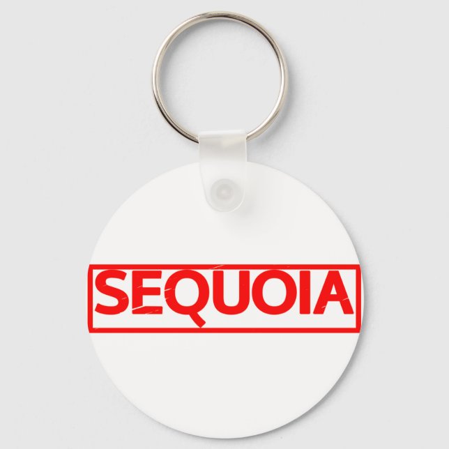 Sequoia Stamp Key Ring (Front)