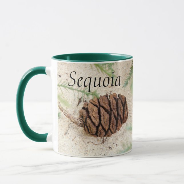 Sequoia Tee Cone on Sand Sequoia National Park Mug (Left)