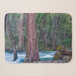 Sequoias & Merced River Yosemite National Park, CA Sherpa Blanket