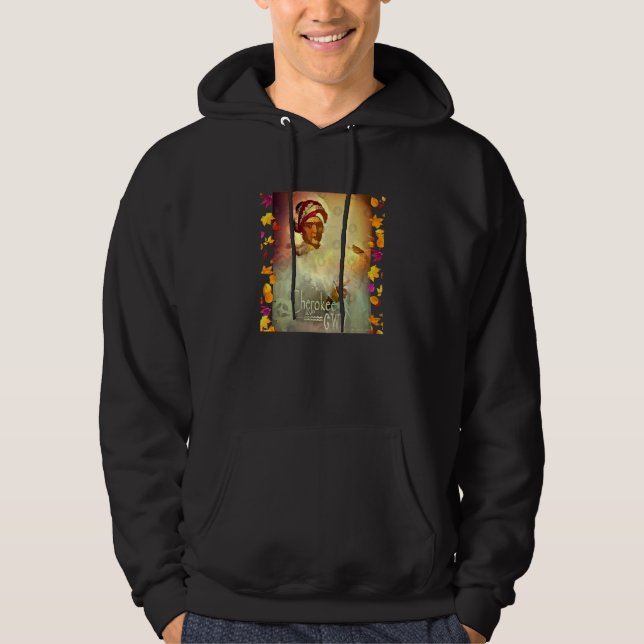 Sequoya Native American Hoodie (Front)