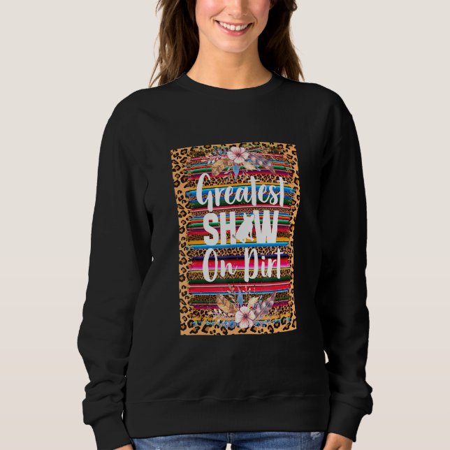 Serape Livestock Country Fair For Rodeo Cattle Ran Sweatshirt (Front)