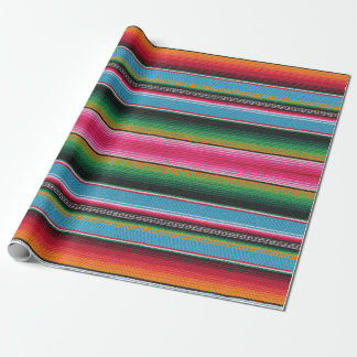 serape print, wrapping paper, baby blue wrapping paper