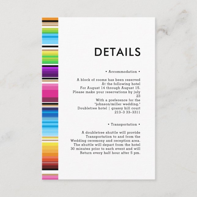 Serape Spring |  Enclosure Card (Front)