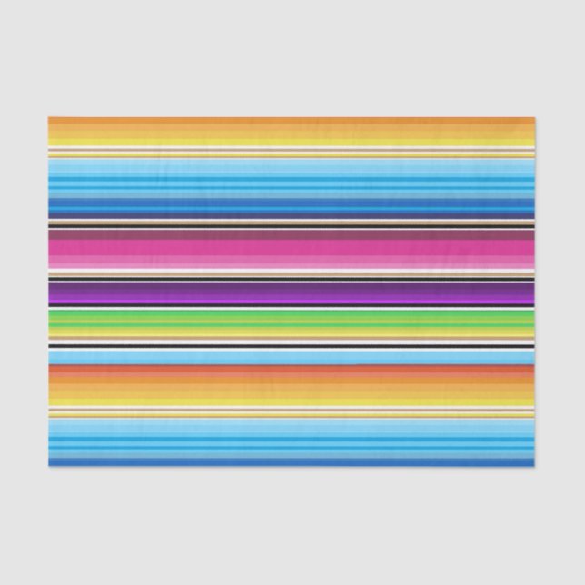 Serape Spring Stripes Tissue Paper (Front)