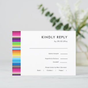 Serape Spring   Wedding RSVP + Meal Choice