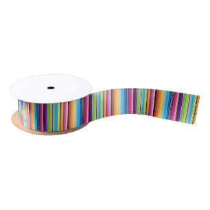Serape Springtime Vibrant Satin Ribbon