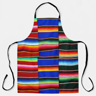 Serape stripes apron