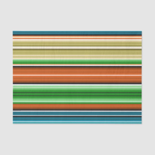Serape Summer Stripes Tissue Paper (Front)