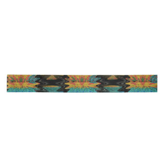 Serape Tribal Southwest Red Pattern Satin Ribbon