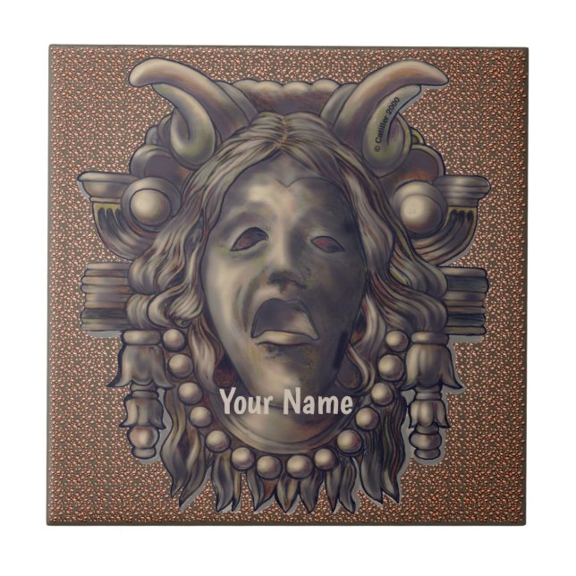 Seraph Gargoyle  Ceramic Tile (Front)