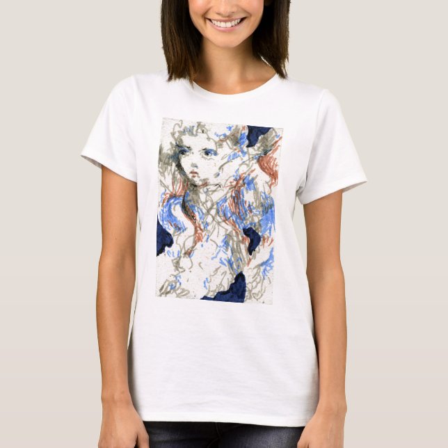 Seraph Ink Pen Drawing T-Shirt (Front)