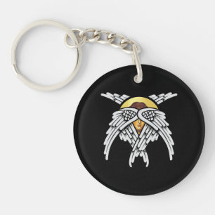 Seraphim Angel Silver Key Ring
