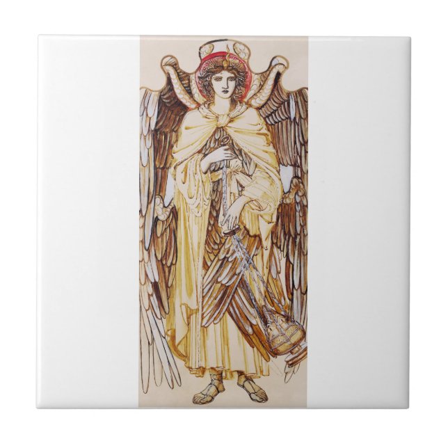 Seraphim Angel surround the Divine Throne Ceramic Tile (Front)
