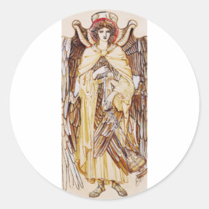 Seraphim Angel surround the Divine Throne Classic Round Sticker
