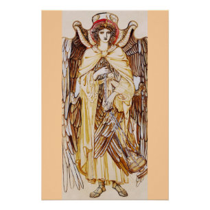 Seraphim Angel surround the Divine Throne Poster