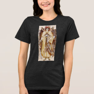 Seraphim Angel surround the Divine Throne Tri-Blend Shirt