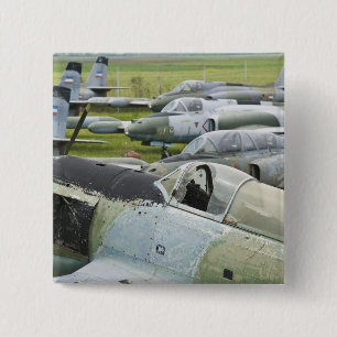 SERBIA, Belgrade. Yugoslav Aeronautical Museum 15 Cm Square Badge