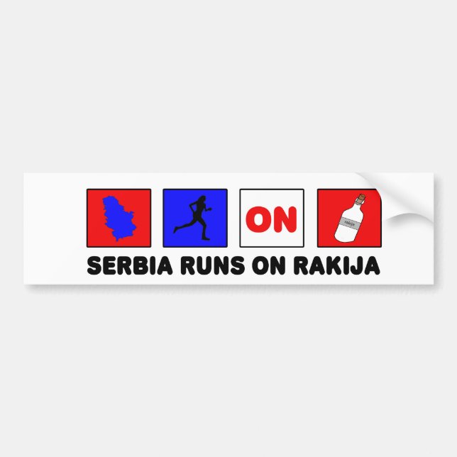 Serbia Bumper Sticker (Front)