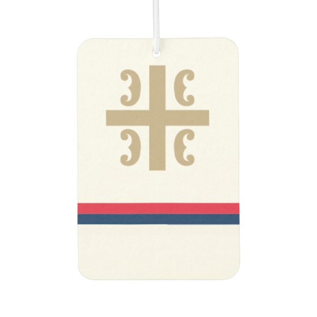 Serbia Car Freshner Air Freshener (Front)