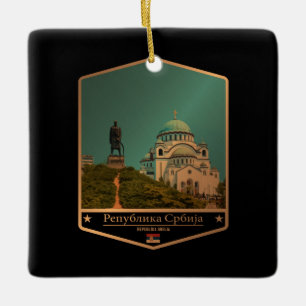 Serbia Ceramic Ornament