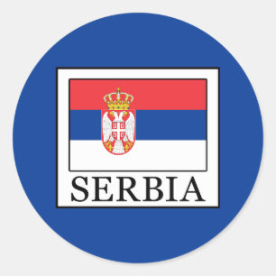 Serbia Classic Round Sticker