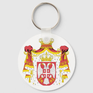 Serbia coat of arms key ring