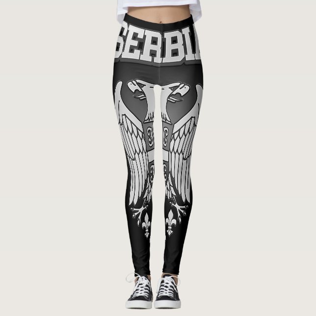 Serbia Coat of Arms Leggings (Front)