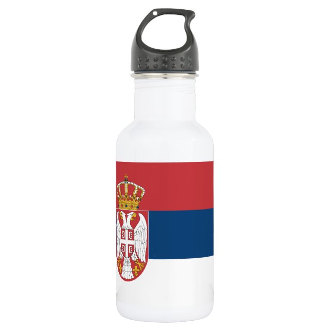 Serbia Flag 532 Ml Water Bottle (Front)