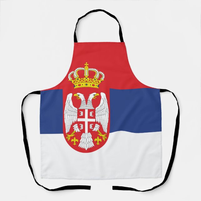 Serbia flag apron (Front)