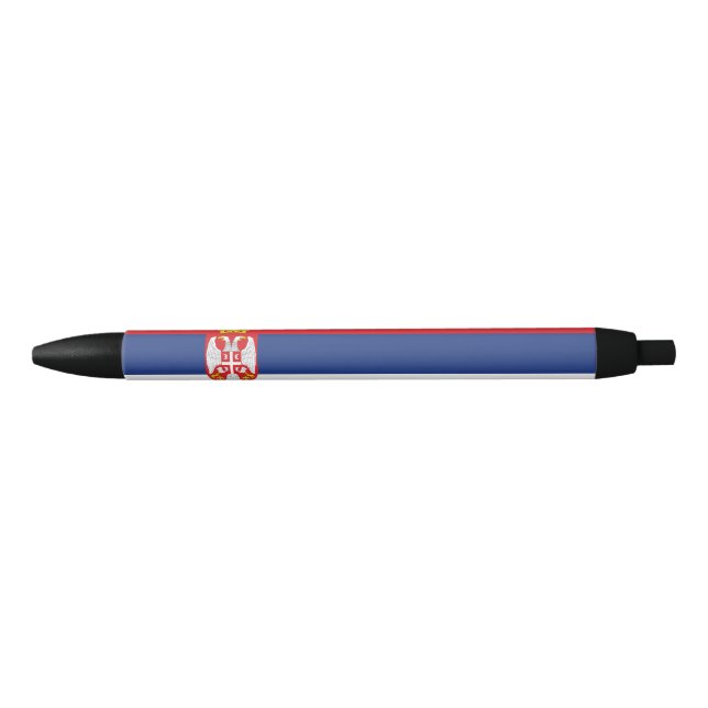 Serbia flag black ink pen (Front)