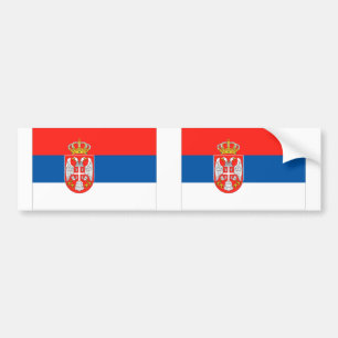 Serbia Flag Bumper Sticker