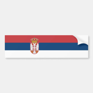 Serbia Flag Bumper Sticker