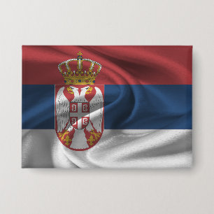 Serbia Flag Button