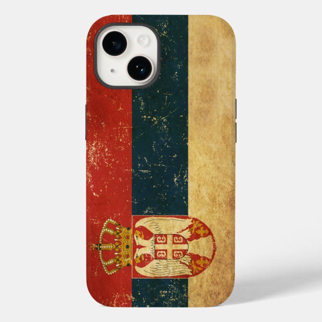 Serbia Flag Case-Mate iPhone Case (Back)
