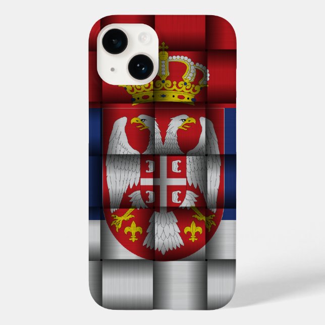 Serbia Flag Case-Mate iPhone Case (Back)