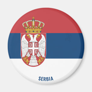 Serbia Flag Charming Patriotic Magnet