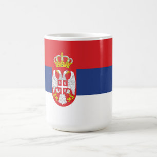 Serbia flag coffee mug