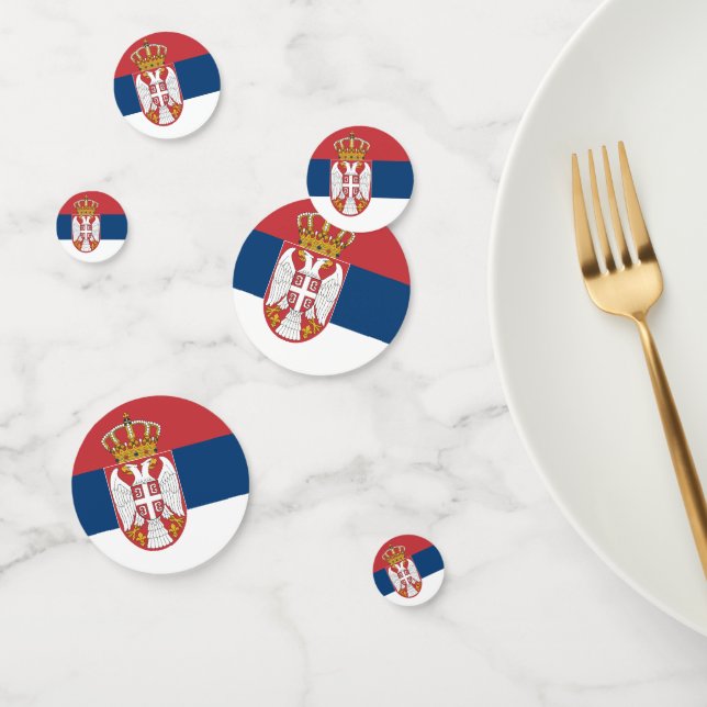 Serbia Flag Confetti (Group)
