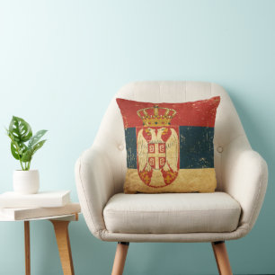 Serbia Flag Cushion