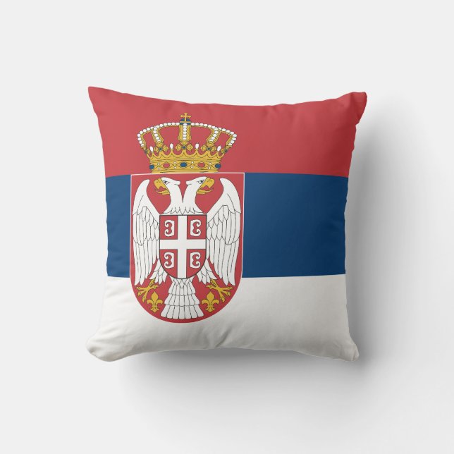 Serbia Flag Cushion (Front)