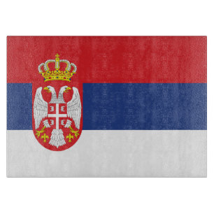Serbia flag cutting board