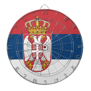 Serbia Flag Dartboard