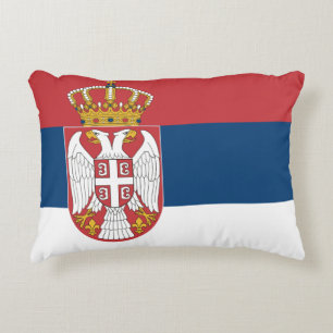 Serbia Flag Decorative Cushion
