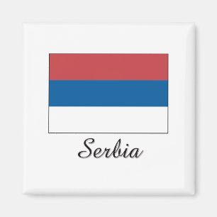 Serbia Flag Design Magnet