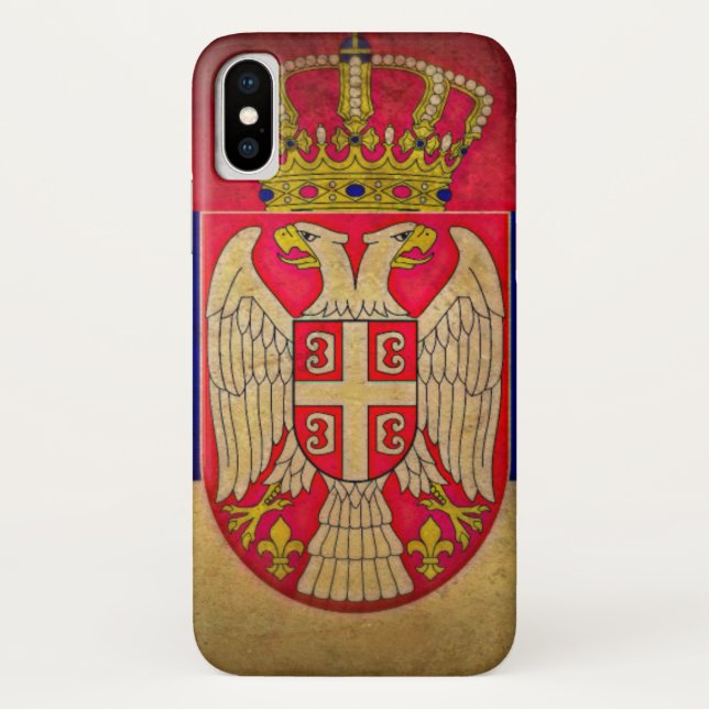 Serbia Flag Eagle Srbija Grb Case-Mate iPhone Case (Back)